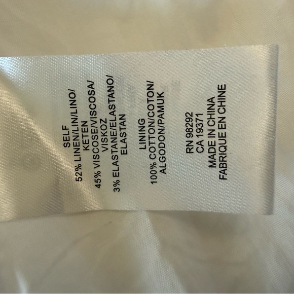 NWT Tibi Ivory Marta Corset Midi Dress Size 0 Linen‎ Blend - Picture 9 of 9